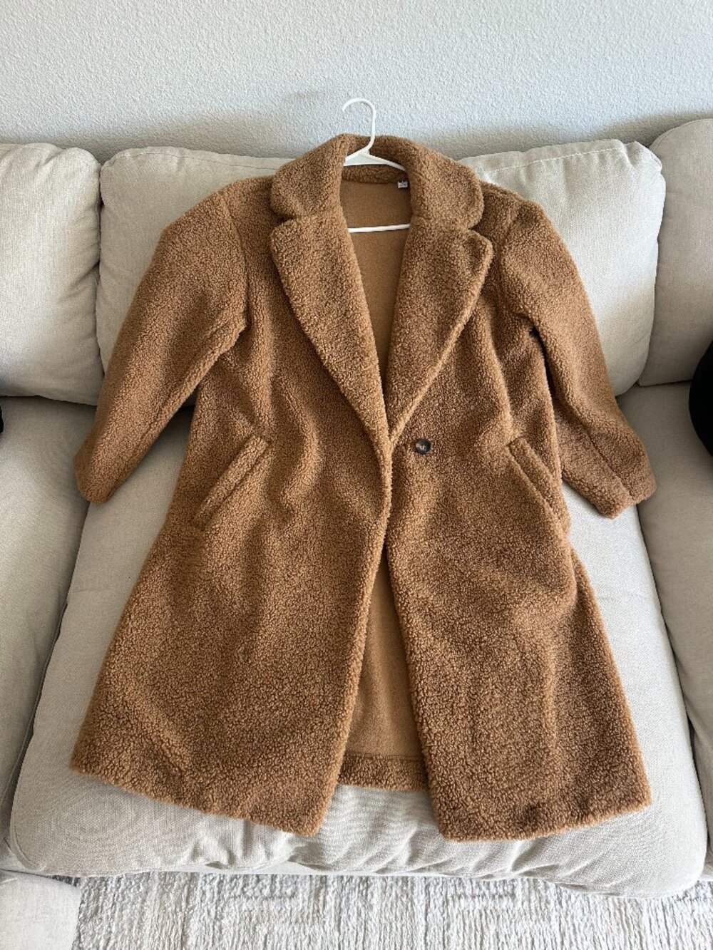 Uniqlo Teddy Coat Size Small